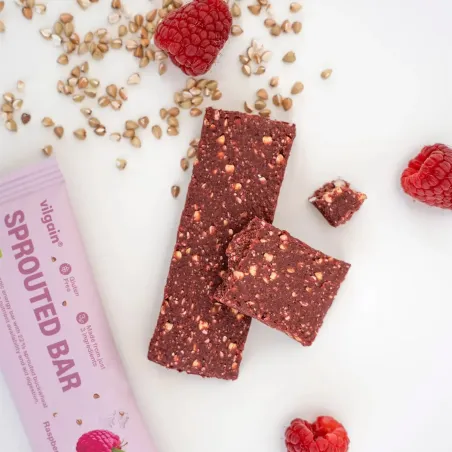 Vilgain Sprouted Energy Bar ⁠–⁠ Malina obsah balení