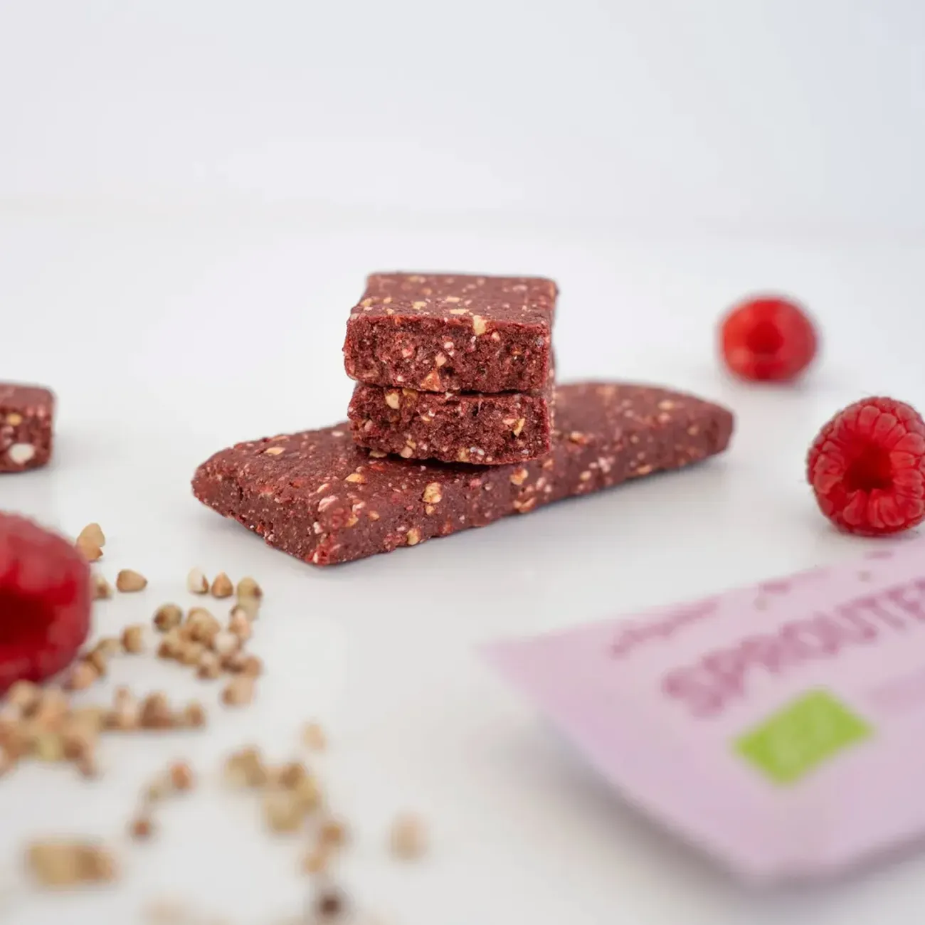 Vilgain Sprouted Energy Bar ⁠–⁠ Malina rozlomená tyčinka