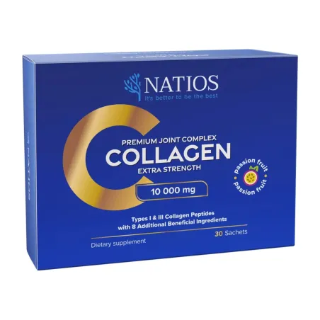 NATIOS Collagen Premium Joint Complex, Komplex na klouby, 10 000 mg, 30 sáčků obal