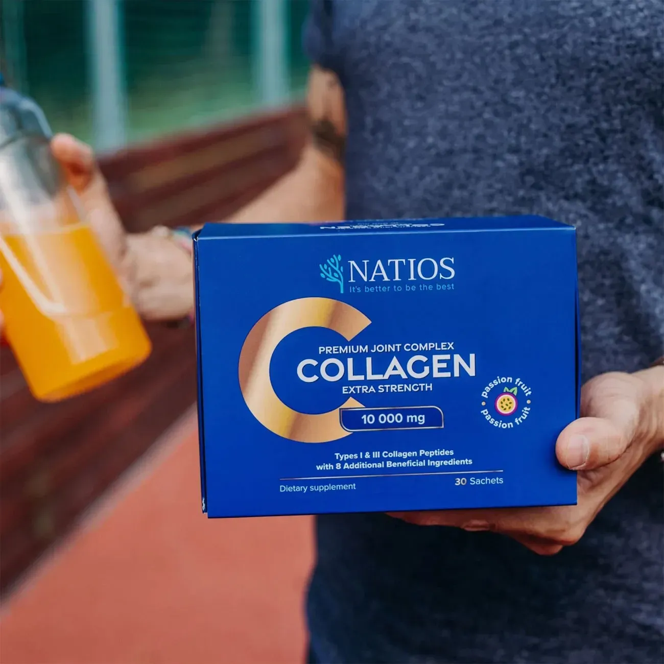 NATIOS Collagen Premium Joint Complex, Komplex na klouby, 10 000 mg, 30 sáčků krabička