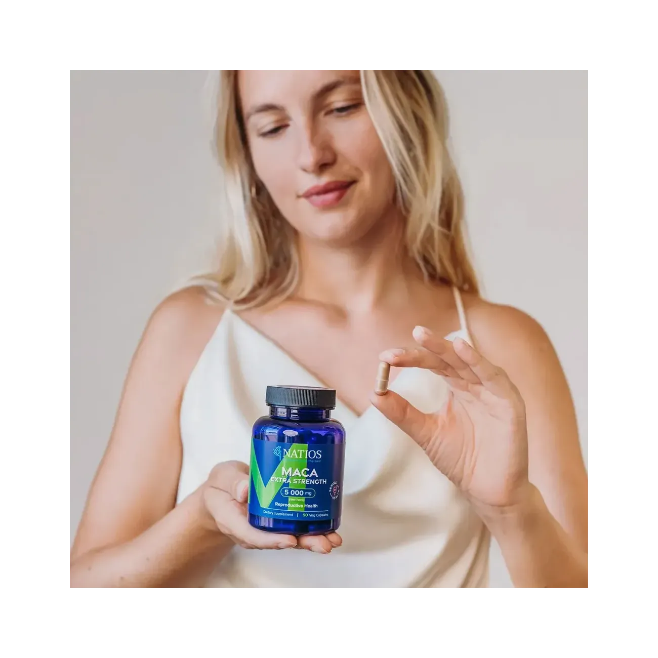 NATIOS Maca Extract, 5000 mg, Extra Strength kapsle