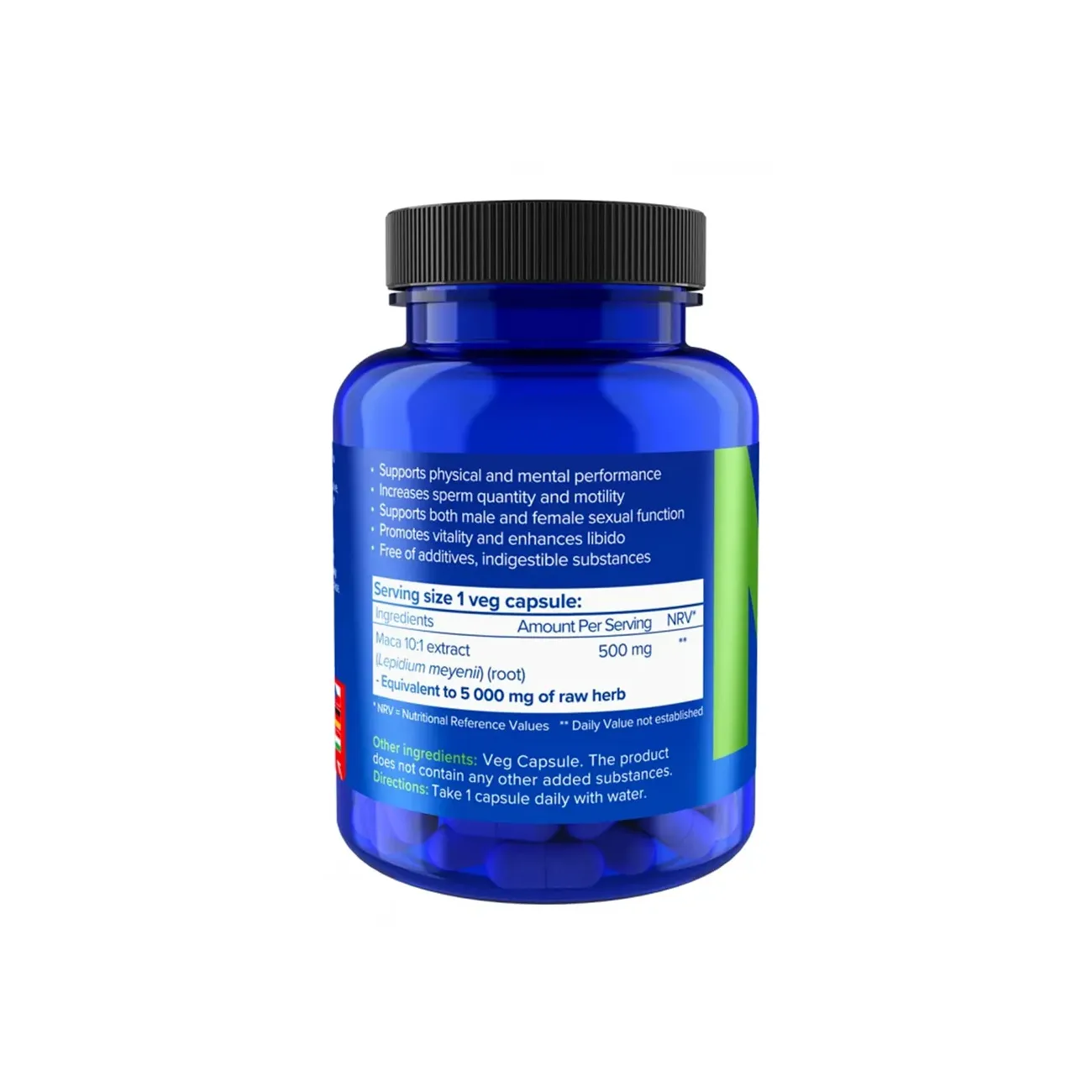 NATIOS Maca Extract, 5000 mg, Extra Strength složení