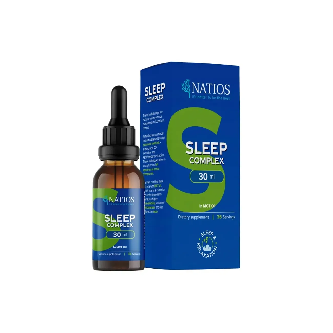 Sleep Complex, Bylinné kapky v MCT oleji