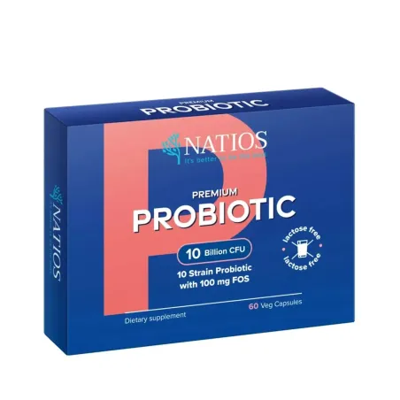 Premium Probiotic, Probiotika s FOS 10 kmenů/10 miliard CFU 60 kapslí