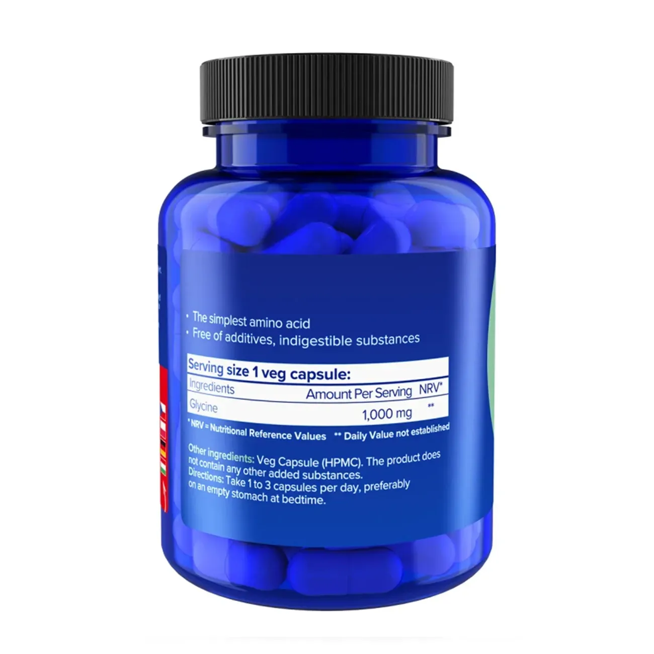 Glycine Extra Strength, 1000 mg SLOŽENÍ