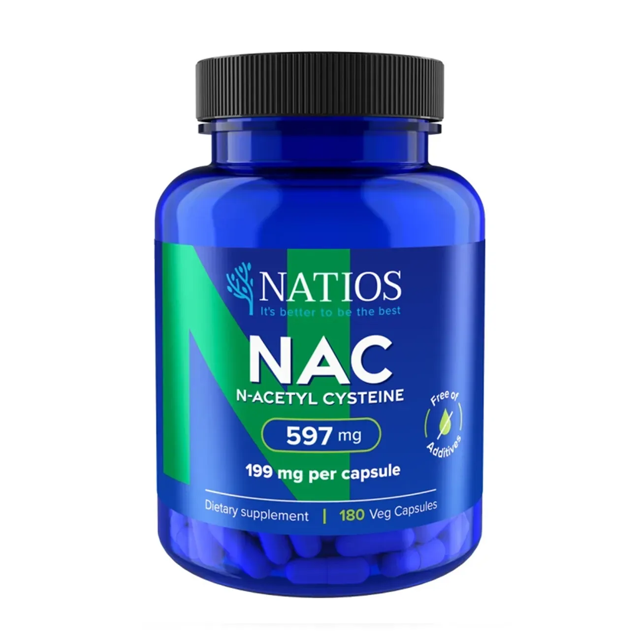 NATIOS N-Acetyl Cysteine, NAC, 199 mg