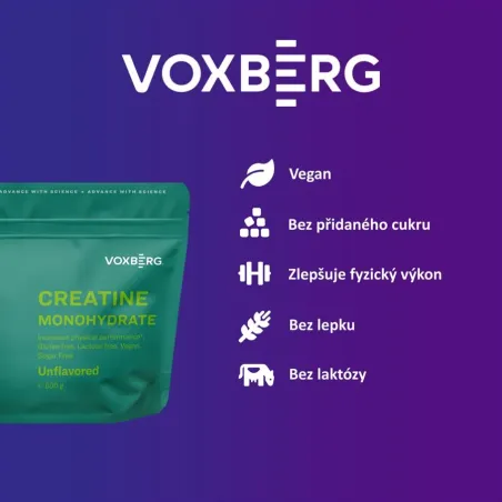 Creatine Monohydrate Creapure® 500g malina účinky