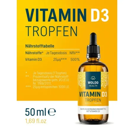 Vitamin D3 1000 IU 50 ml, složení